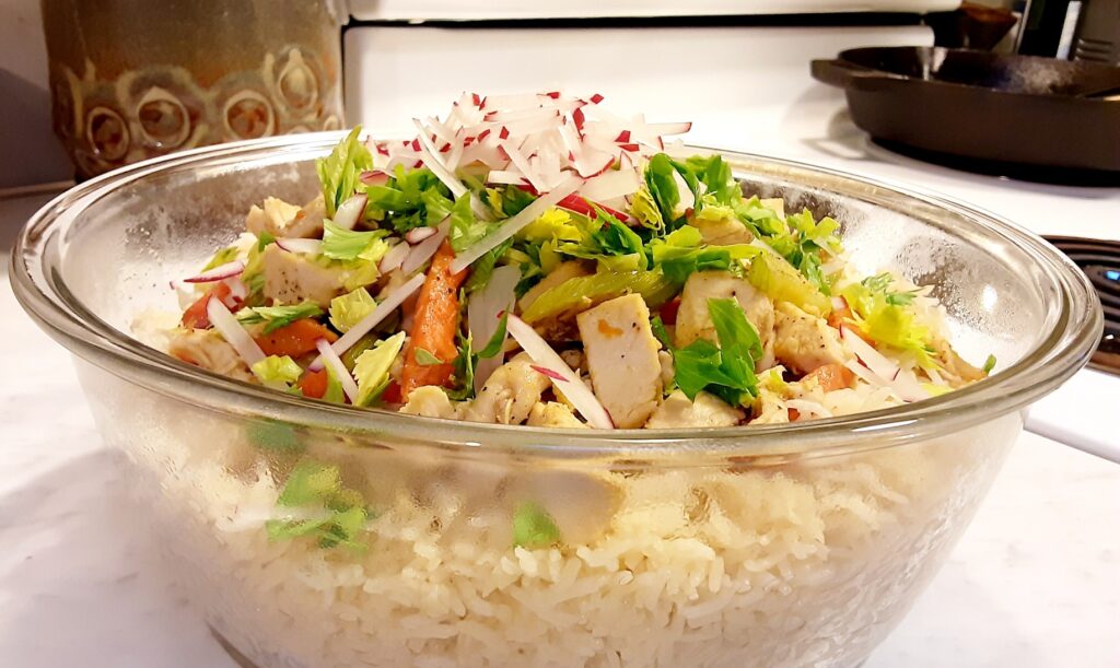 Vietnamese chicken and rice 